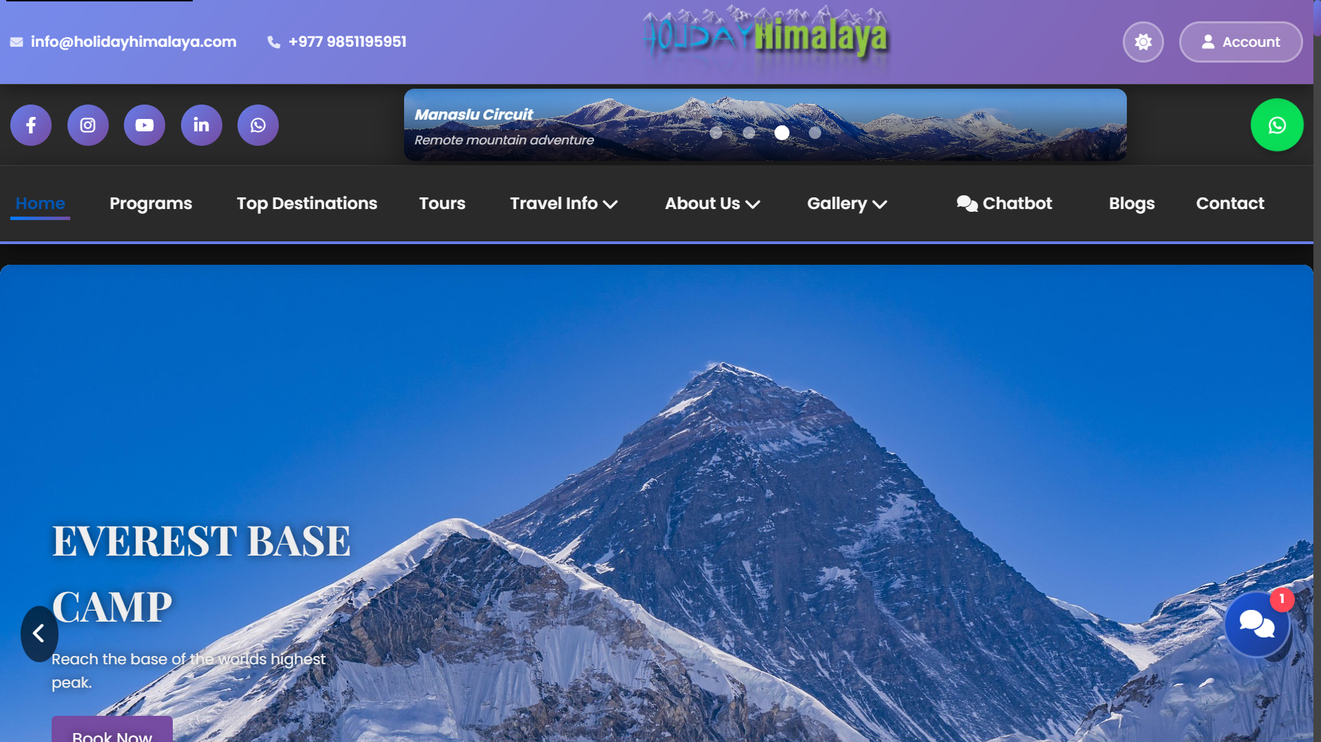 Holiday Himalaya Treks and Expedition - Complete Travel Booking Platform